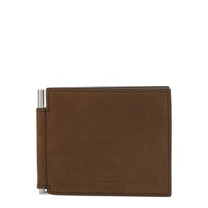 Tom Ford Men Natural Nubuck T Line Money Clip Wallet